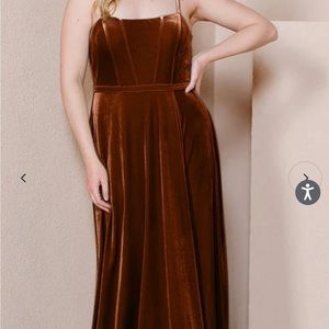 NWT Revelry Size 12 Rust Nova Velvet Dress